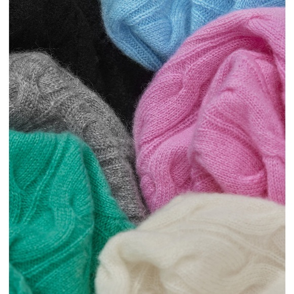 CHICJOC 100% Pure Cashmere Cable-Knit Crewneck Sweater - Picture 11 of 11